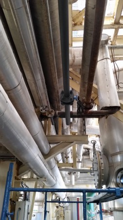 Fabricacion e instalacion de lineas recuperacion de condensado en AC y Acero Inox